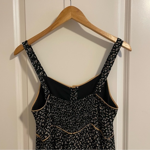 Madewell Wide-Leg Floral Button Front Jumpsuit Playground Posies Black Size 4 - Picture 13 of 16